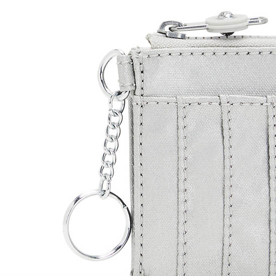 Kipling Dafni Metallic Wallet Portefeuille Zilver | BE 2174IL